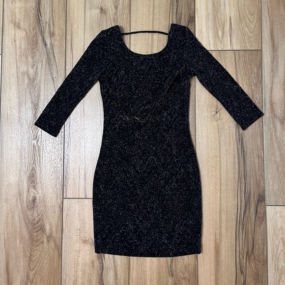 Trixxi Bodycon Shimmery Mini Dress Going Out Holiday Party - Picture 2 of 4